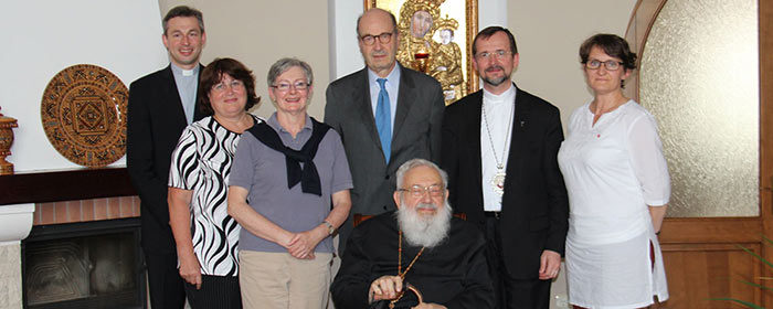 Delegação da ACN visita o Cardeal Lubomyr Husar