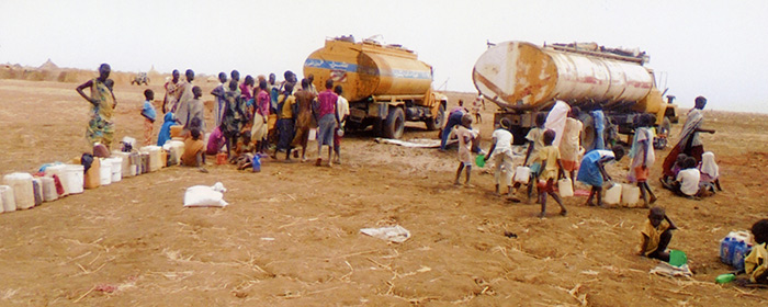 Campo de refugiados no Sudão