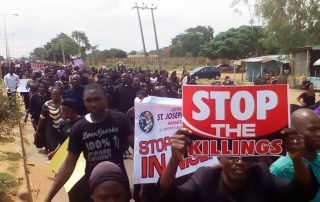 Cristãos protestam contra ataques dos pastores fulani na Nigéria