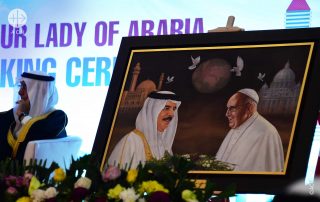 Cerimônia de inauguração da catedral em Bahrein