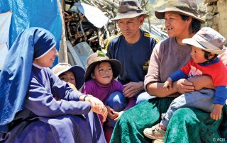 Em todo lugar a Igreja é desafiada até o limite, sobretudo nos países mais pobres. Seu serviço de amor contribui para a sobrevivência de muitos, como na ajuda existencial para religiosas.